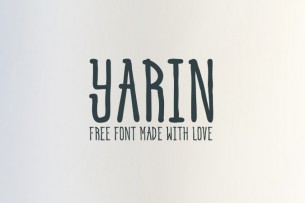 Yarin is a uppercase-only, tall x-height handwriting font that you can download for free. With its tall and thin design, you can get creative with it on headline, branding, poster designs as more.