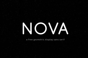 Nova is a tidy looking, geometrical rounded font with extensive glyphs support.