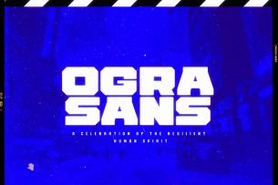 Ogra Sans is a blocky bold font that gives a sense of industrial feel.